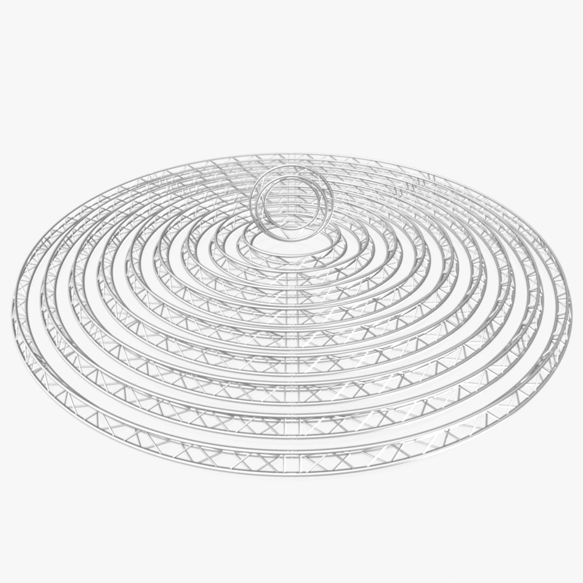 Circle Triangular Truss Modular Collection 10 Modular 3D print model_3