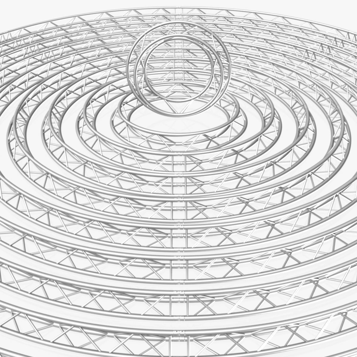 Circle Triangular Truss Modular Collection 10 Modular 3D print model_11