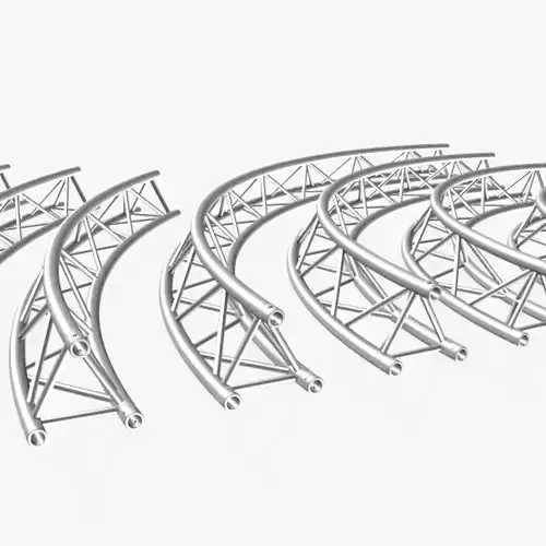 Circle Triangular Truss Modular Collection 10 Modular 3D print model
