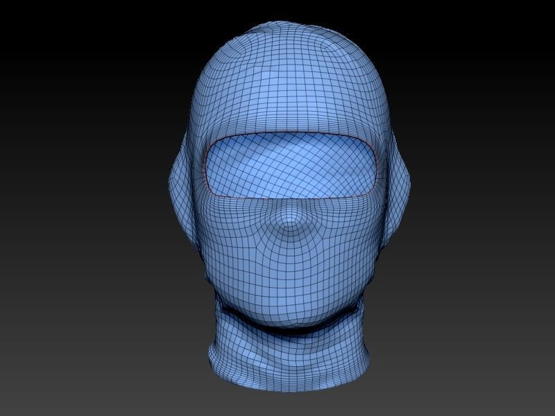 Balaclava SWAT army Free low-poly 3D model_4
