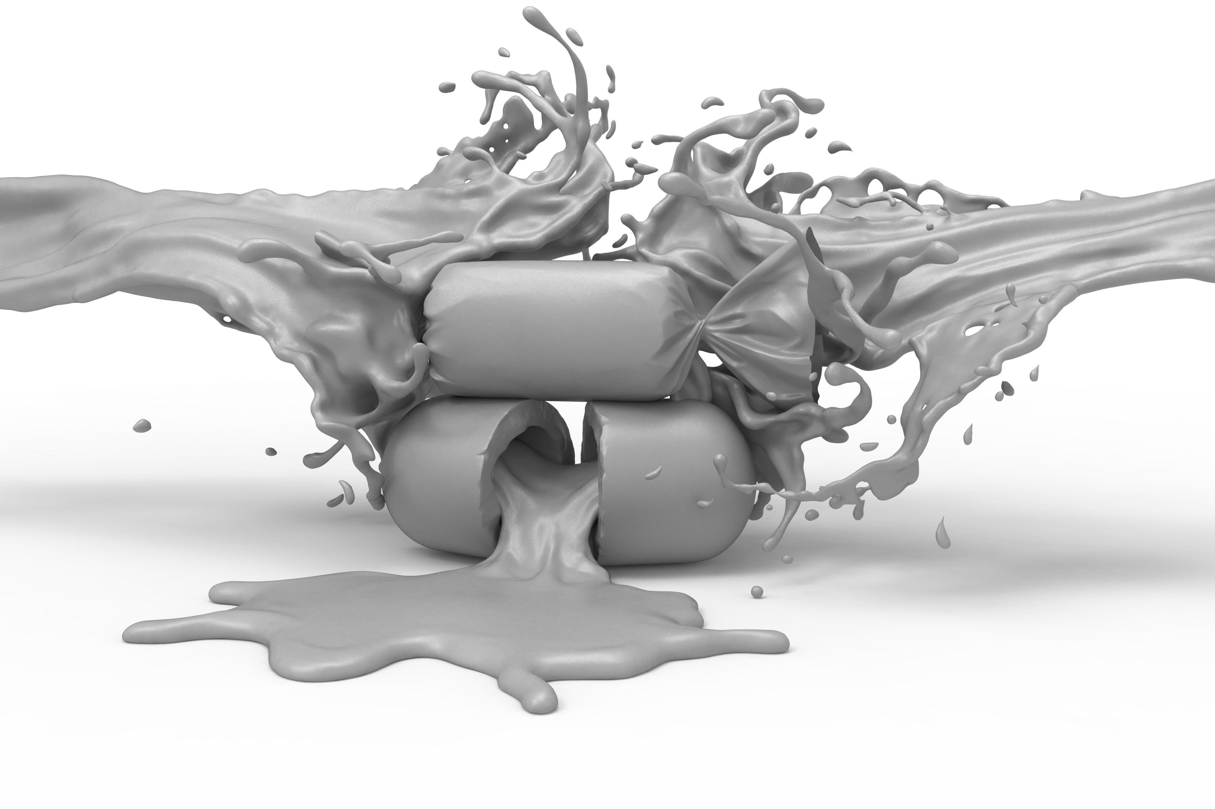 Chocolate toffy wrapper 3D model_4