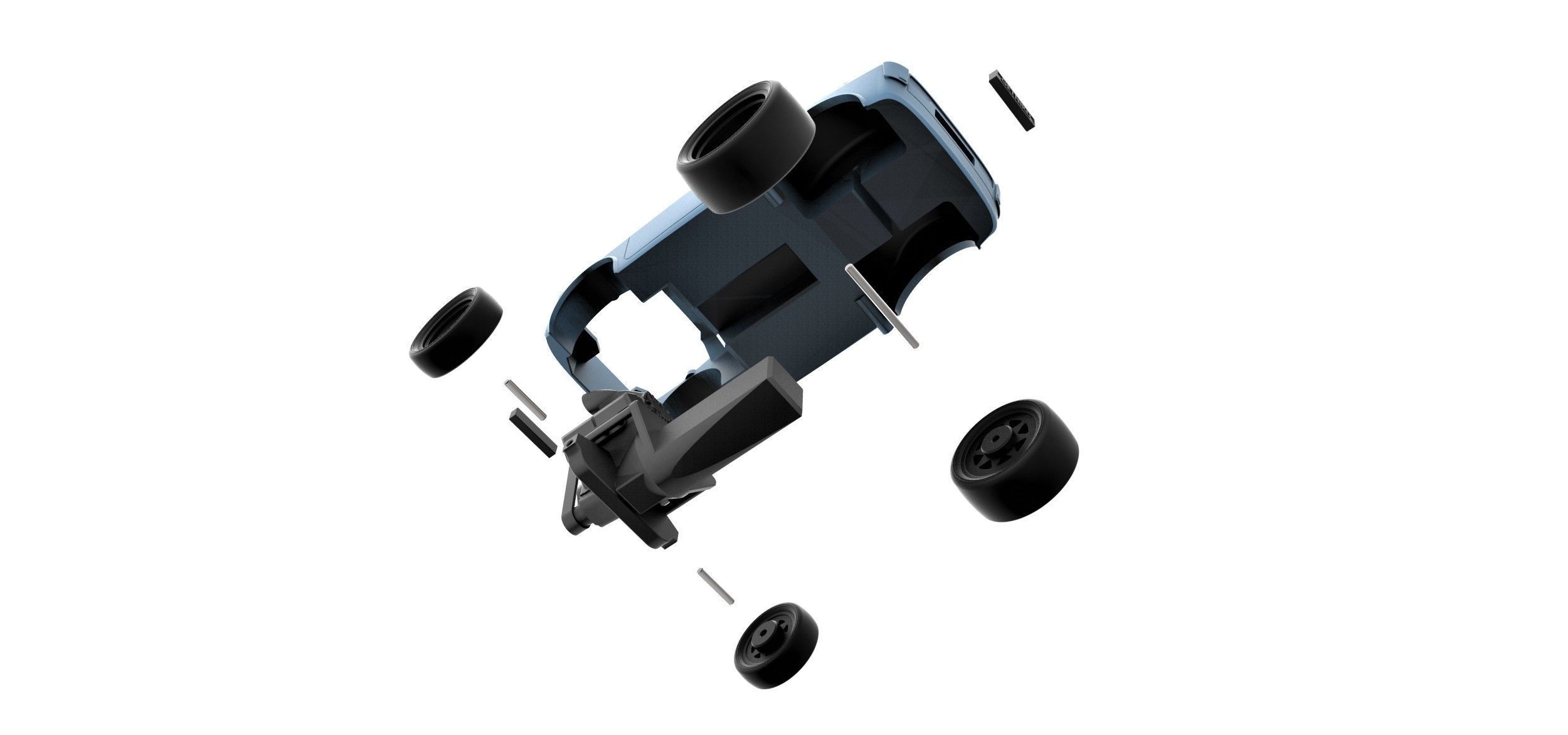 Crazy Fiat 126p Scale 1 to 24 3D print model_23