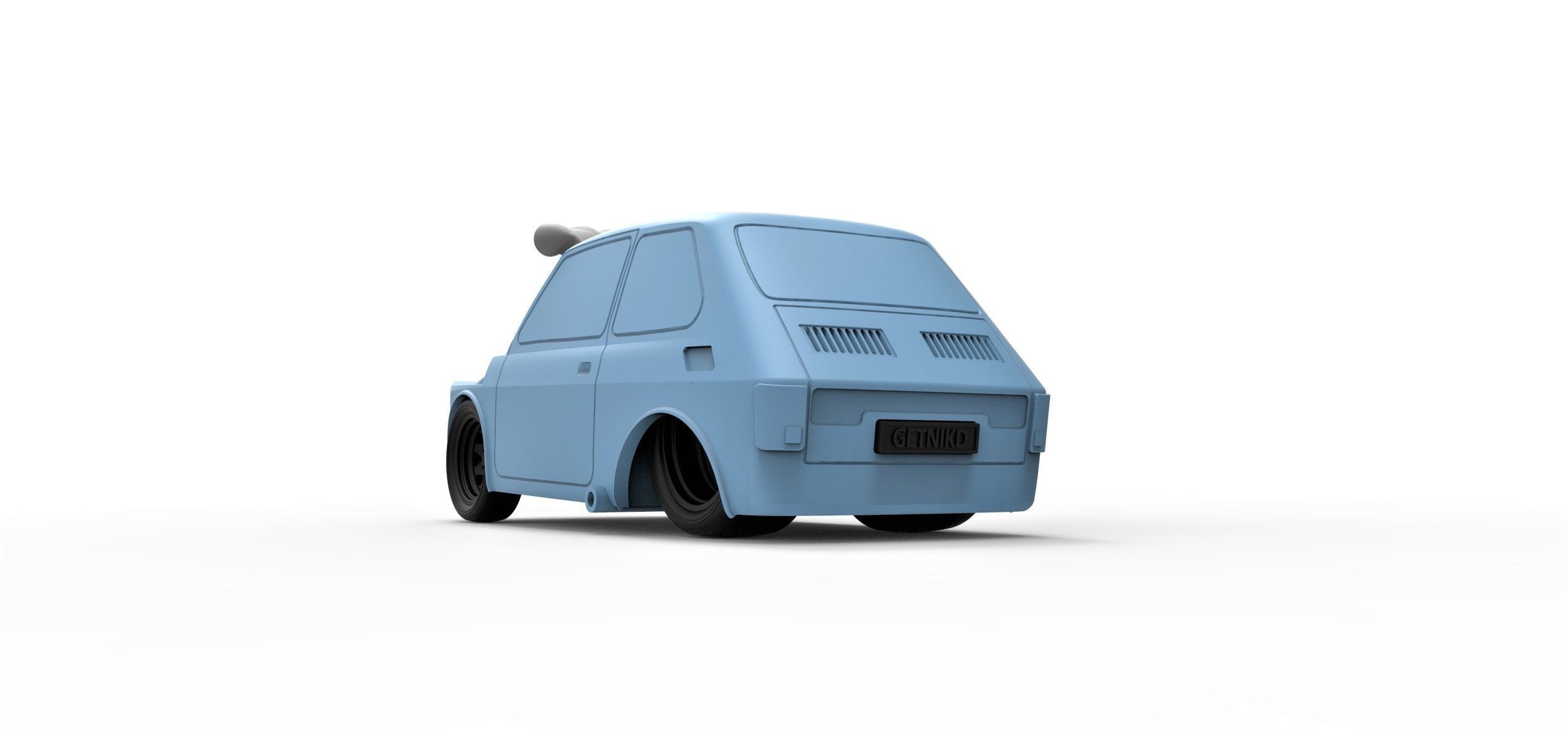 Crazy Fiat 126p Scale 1 to 24 3D print model_13