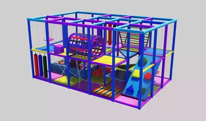 Amusement park      Labyrinth 3D model