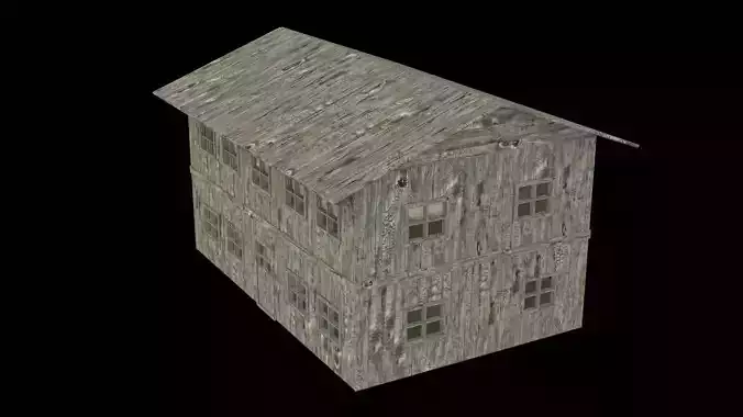 Photorealistic shelter complete textures and materials  Low-poly 3D model