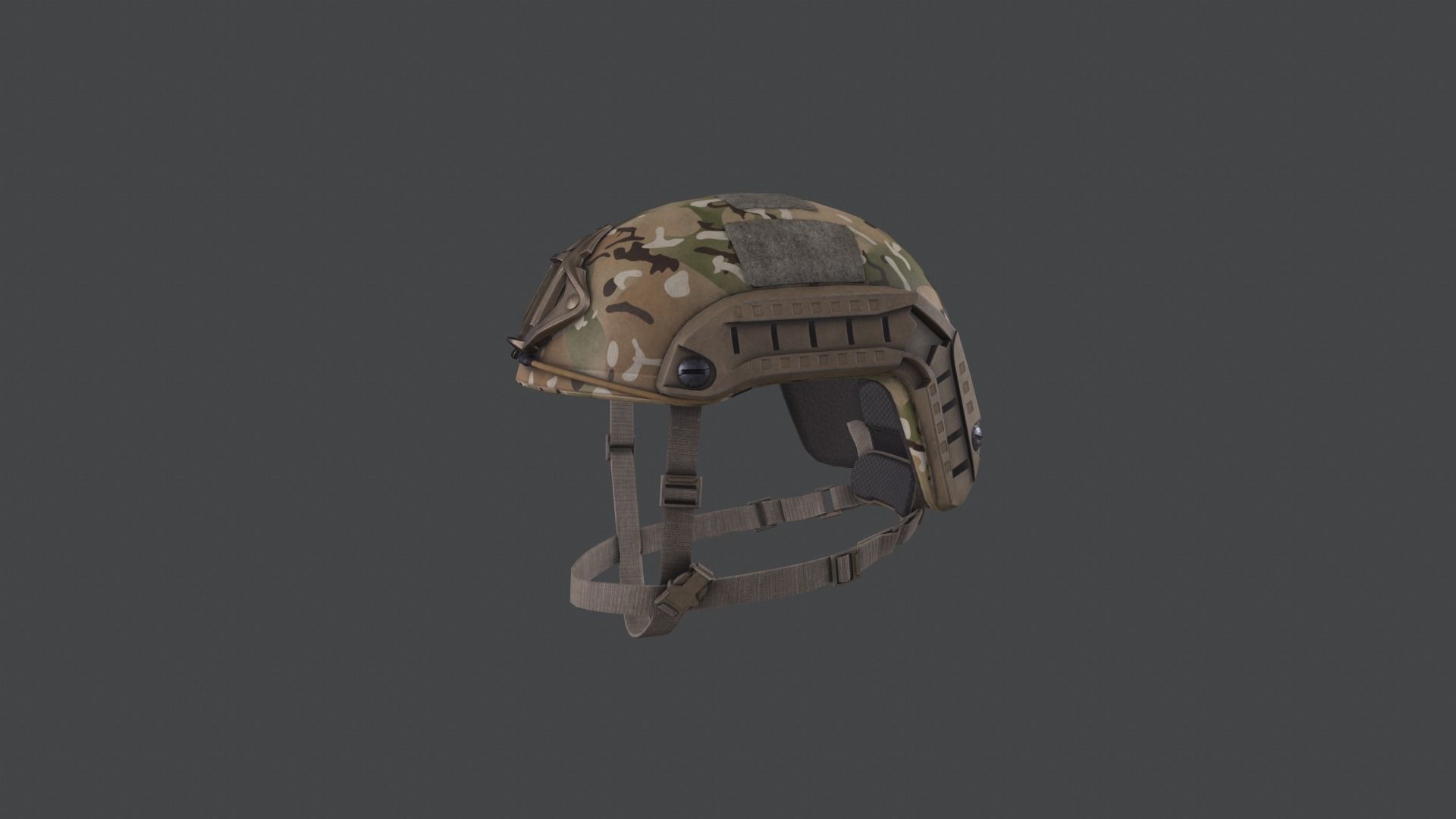 Helmet camouflage vest Low-poly 3D model_12