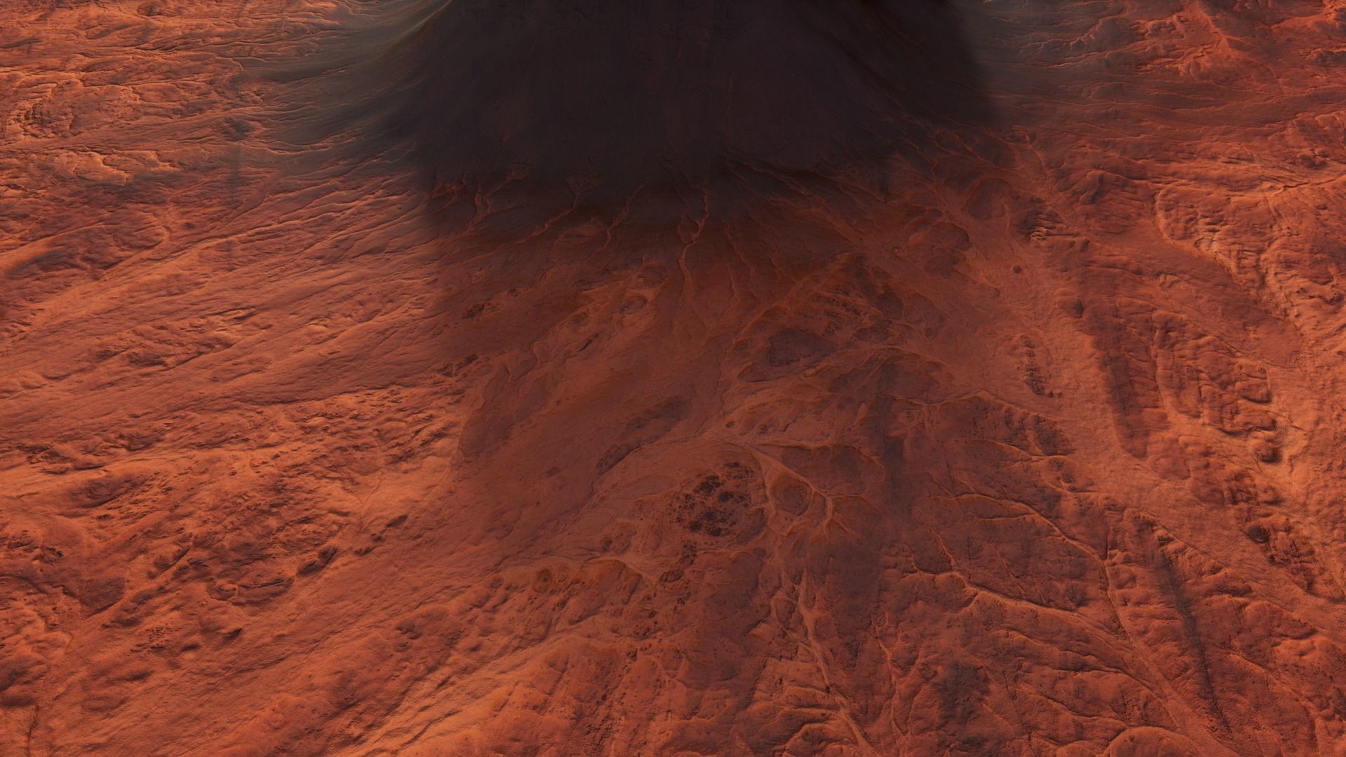 Mars Planet Mountain Terrain Landscape Desert Valley PBR 02 Low-poly 3D model_14