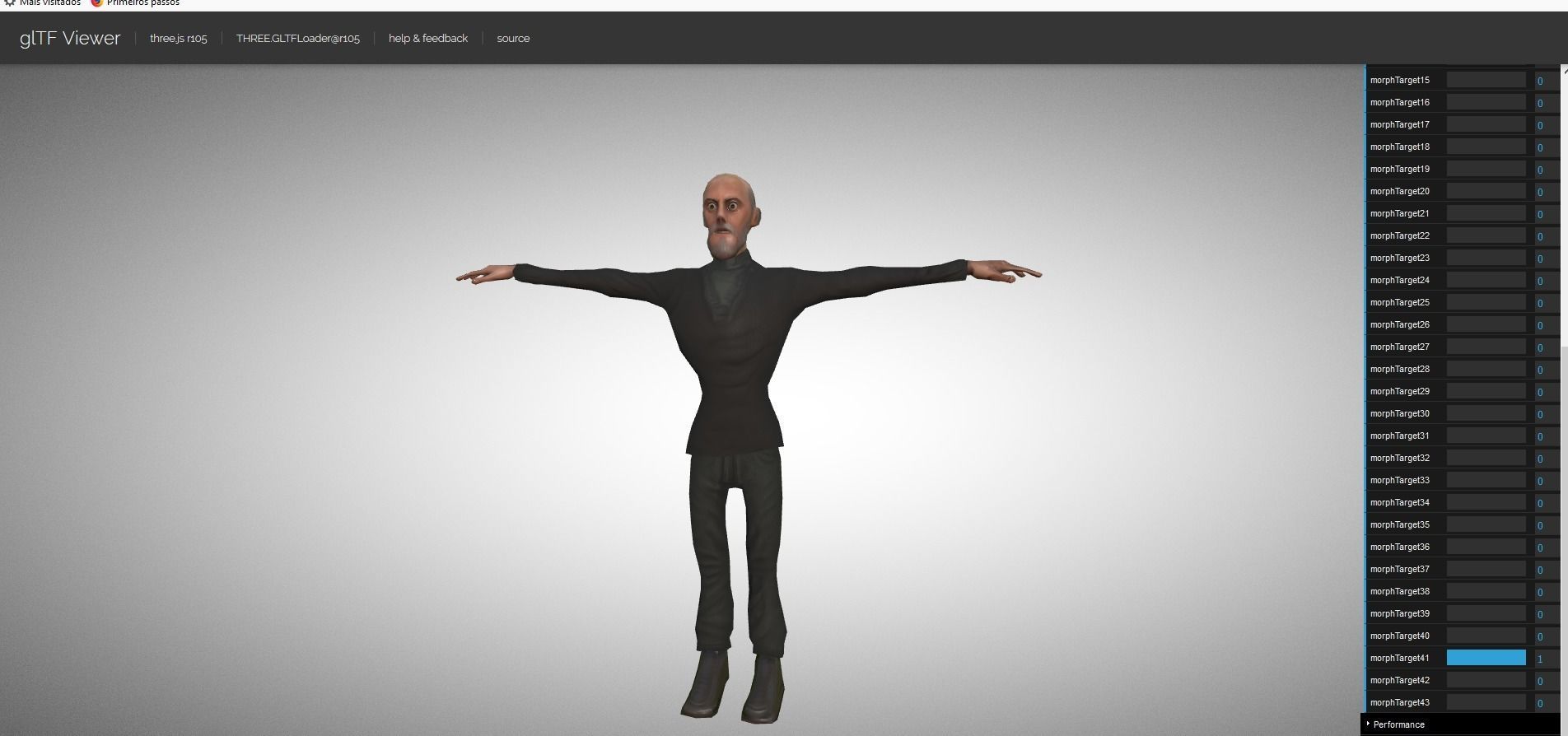 Casual Style - Old Man - Animated Low-Poly Character Low-poly 3D model_31