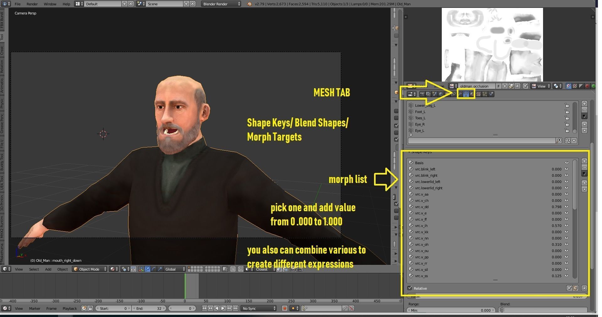 Casual Style - Old Man - Animated Low-Poly Character Low-poly 3D model_7