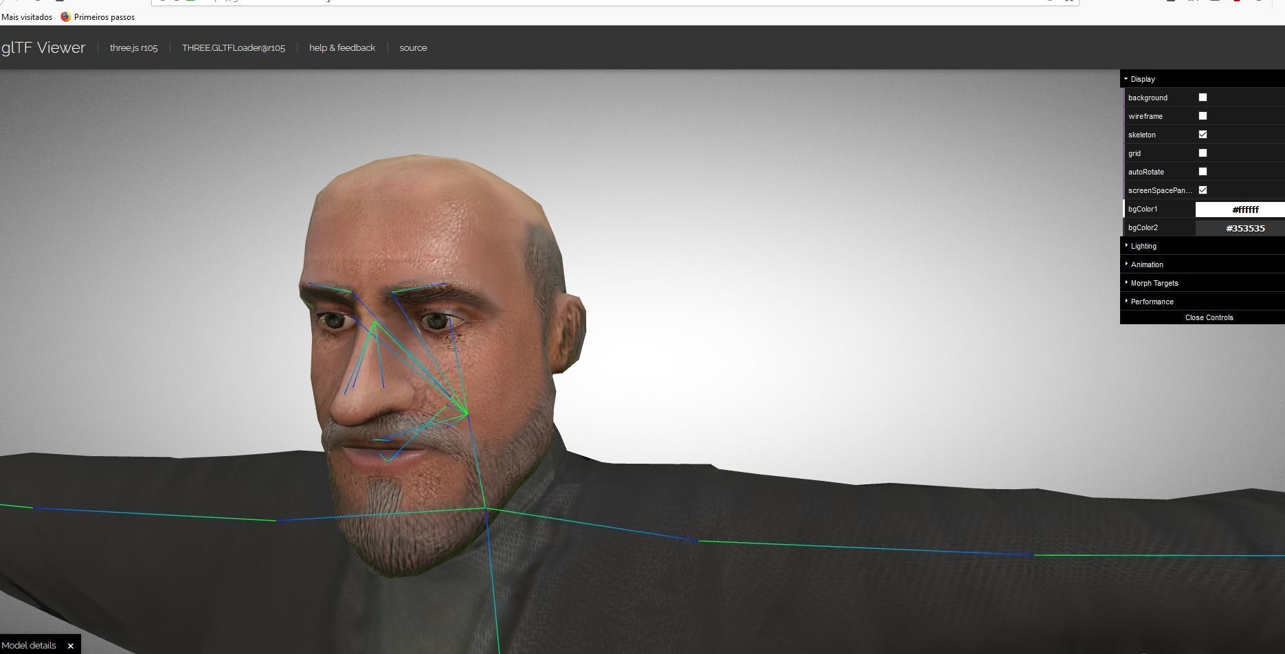 Casual Style - Old Man - Animated Low-Poly Character Low-poly 3D model_40