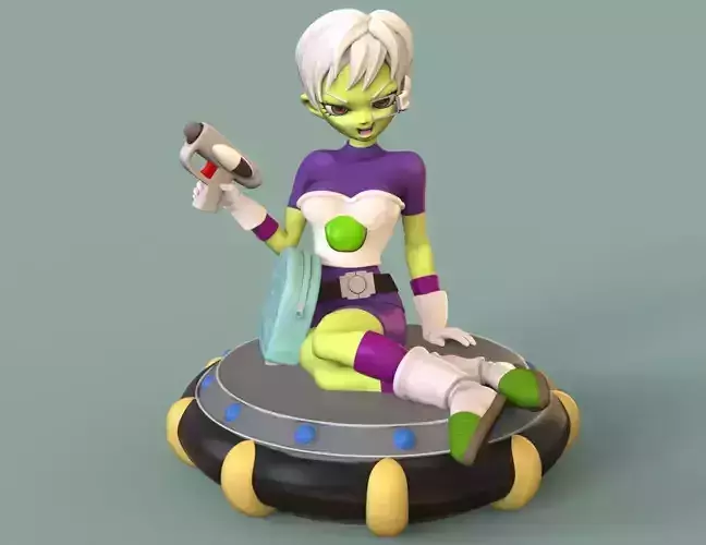 Cheelai with the blaster 3D print model