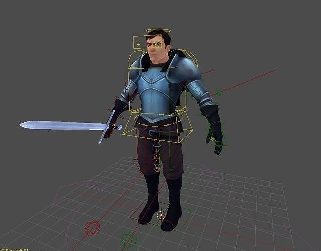 Alaric Snow Rig for Blender 3D model