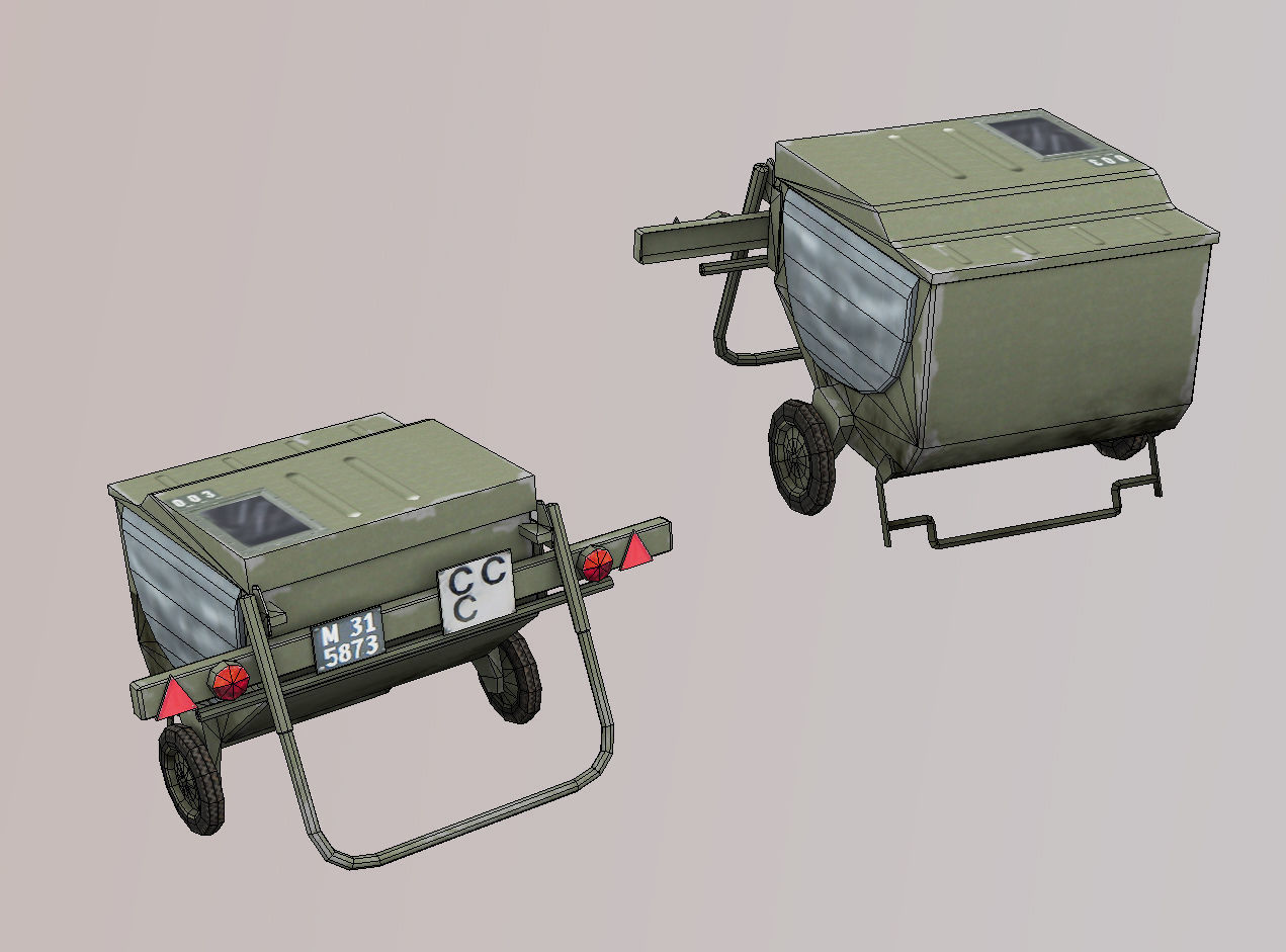 Rapier surface-to-air missile Low-poly 3D model_10