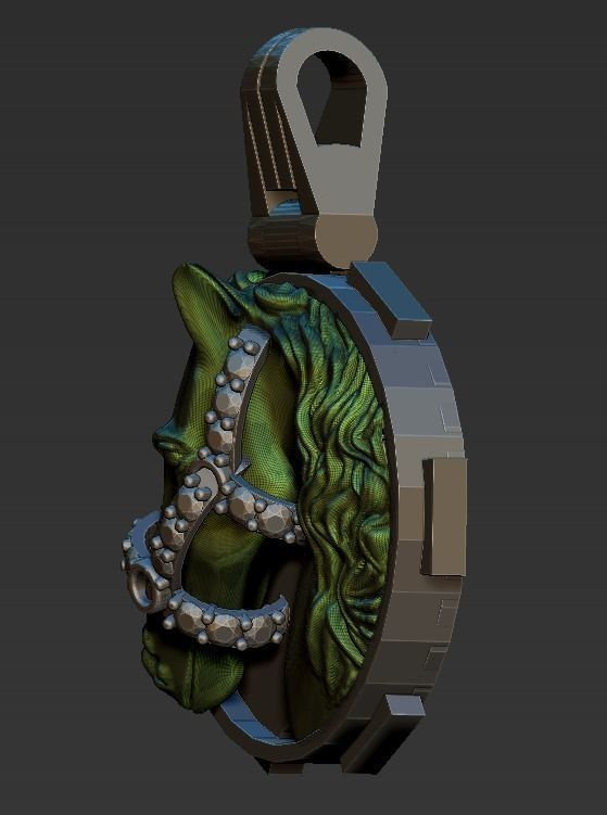 horse with ironwork-caballo 3D model_2