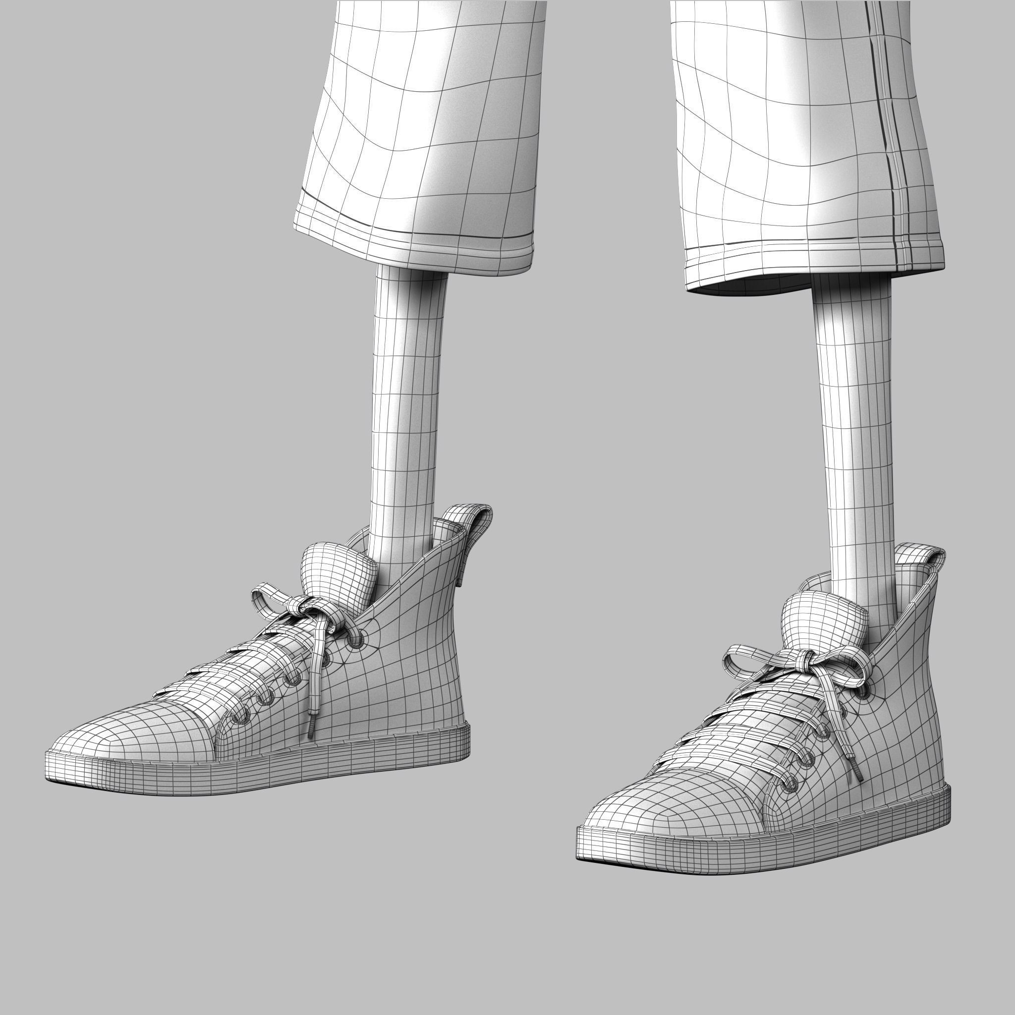 Cartoon boy Free 3D model_14