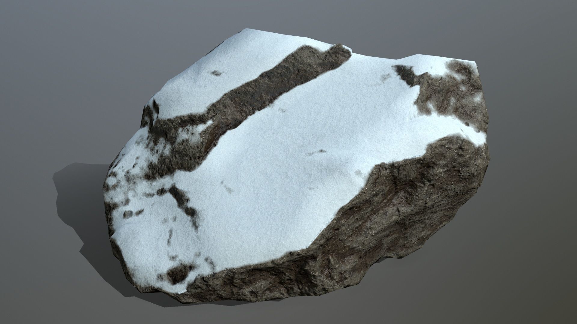 snow rocks  Low-poly 3D model_15