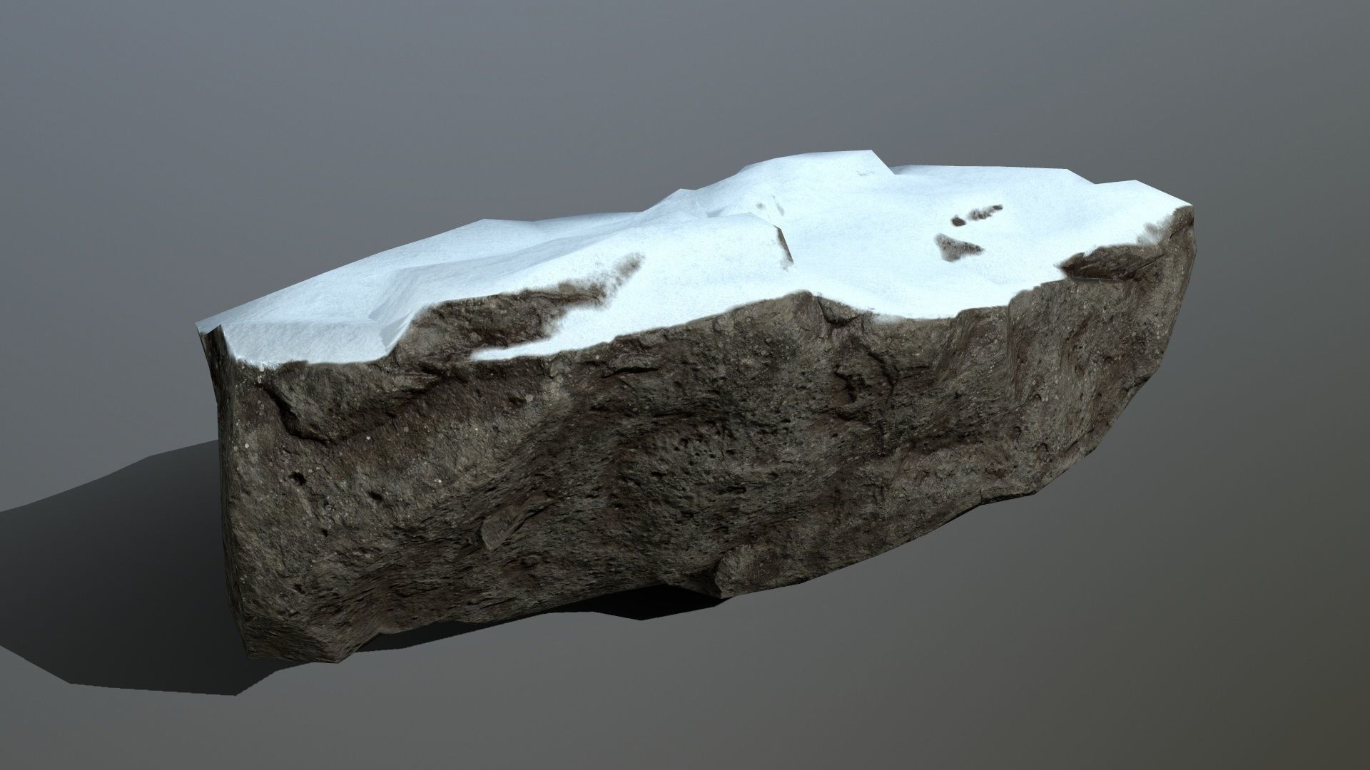snow rocks  Low-poly 3D model_19