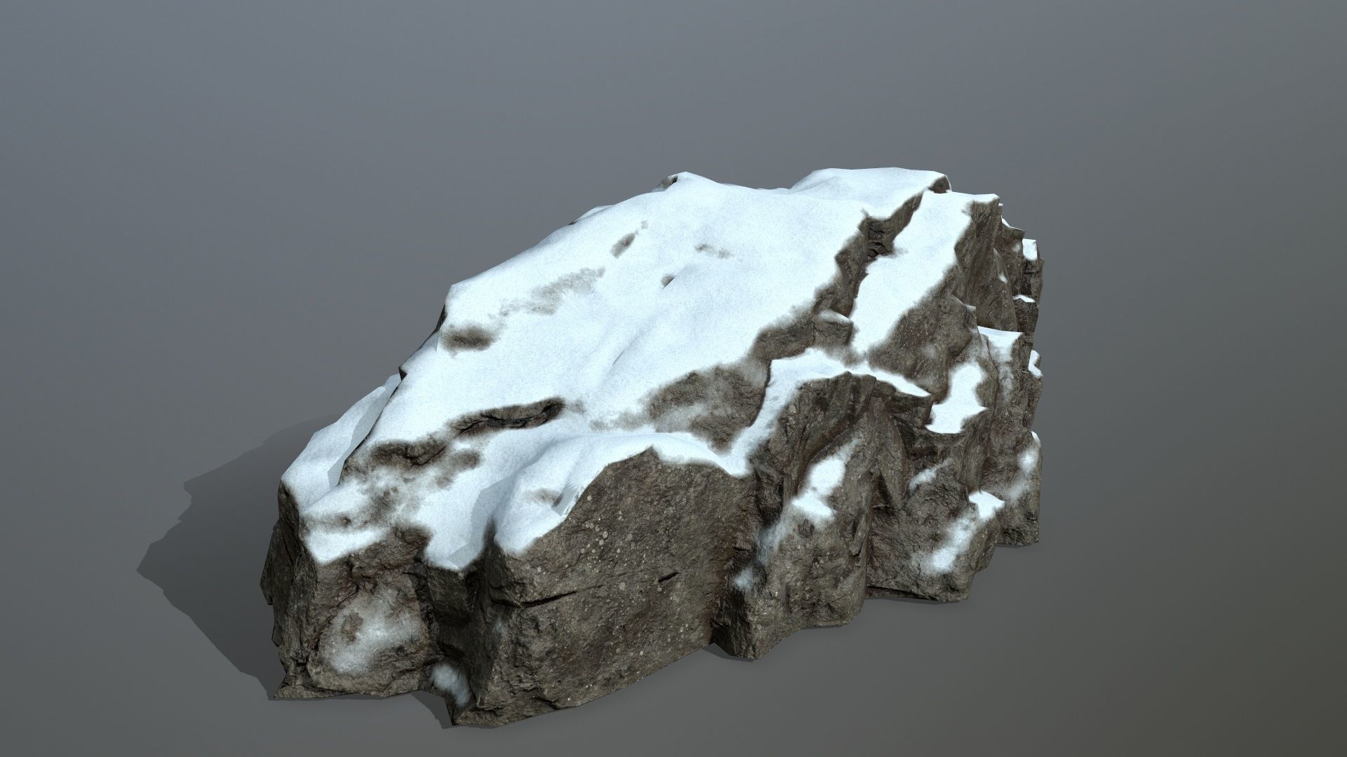 snow rocks  Low-poly 3D model_32