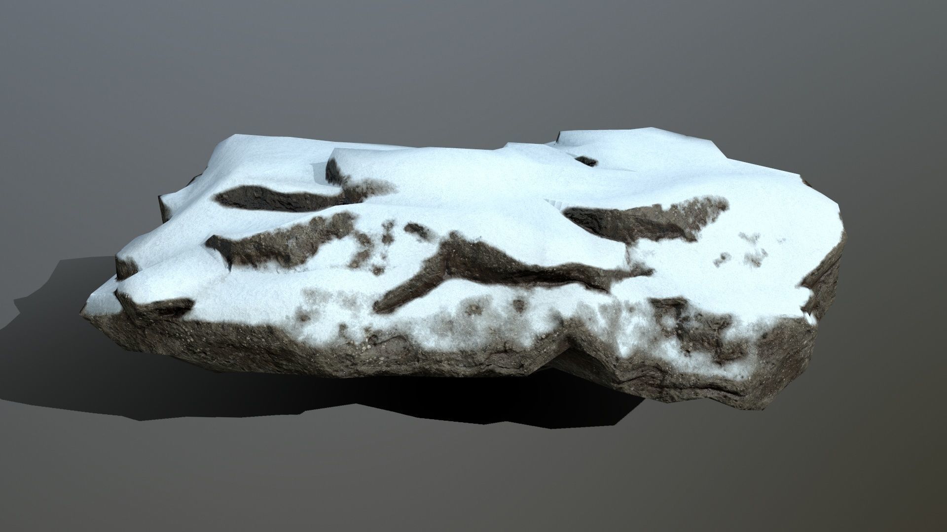 snow rocks  Low-poly 3D model_20