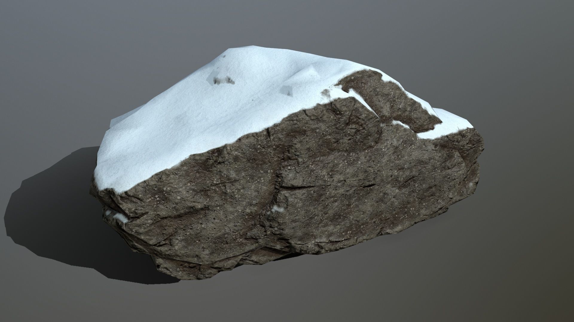 snow rocks  Low-poly 3D model_14