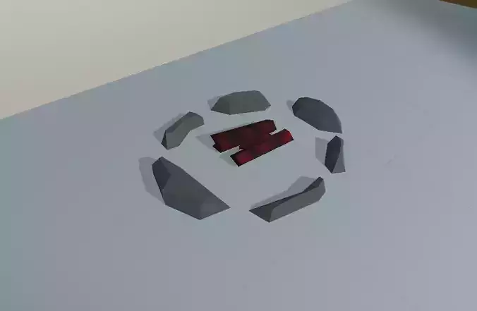 Simple campfire model Free low-poly 3D model