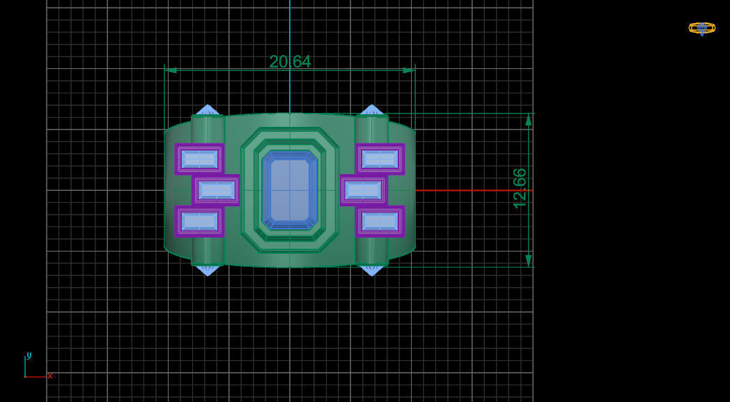woman ring 22 3D print model_3