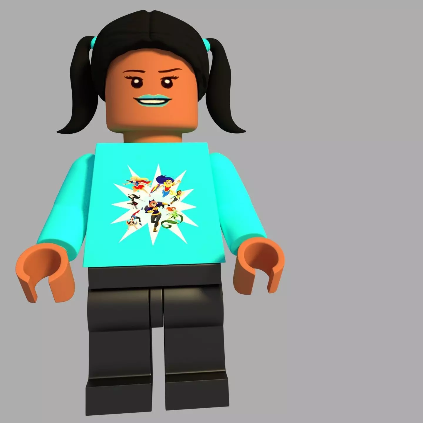 Lego Girl  Grandaughter request and Design her into a legogirl 3D model_0