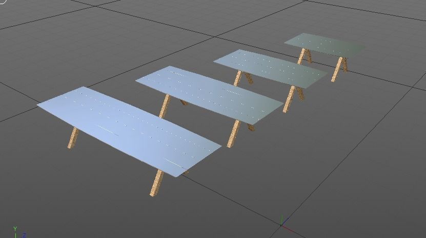 Barcelona Design - Table B Free 3D model_4