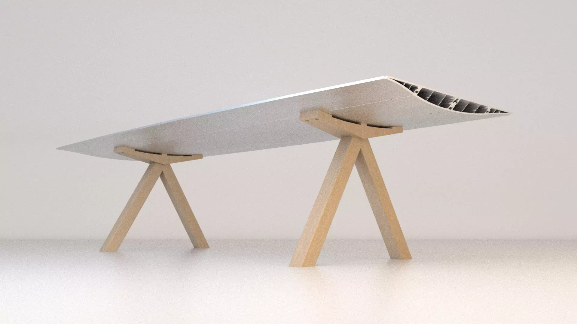  Barcelona Design - Table B Free 3D model_0