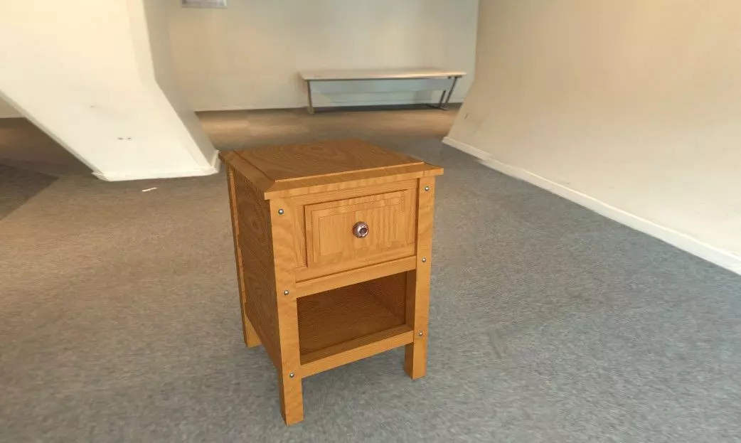 low poly AR vr drawer Low-poly 3D model_0