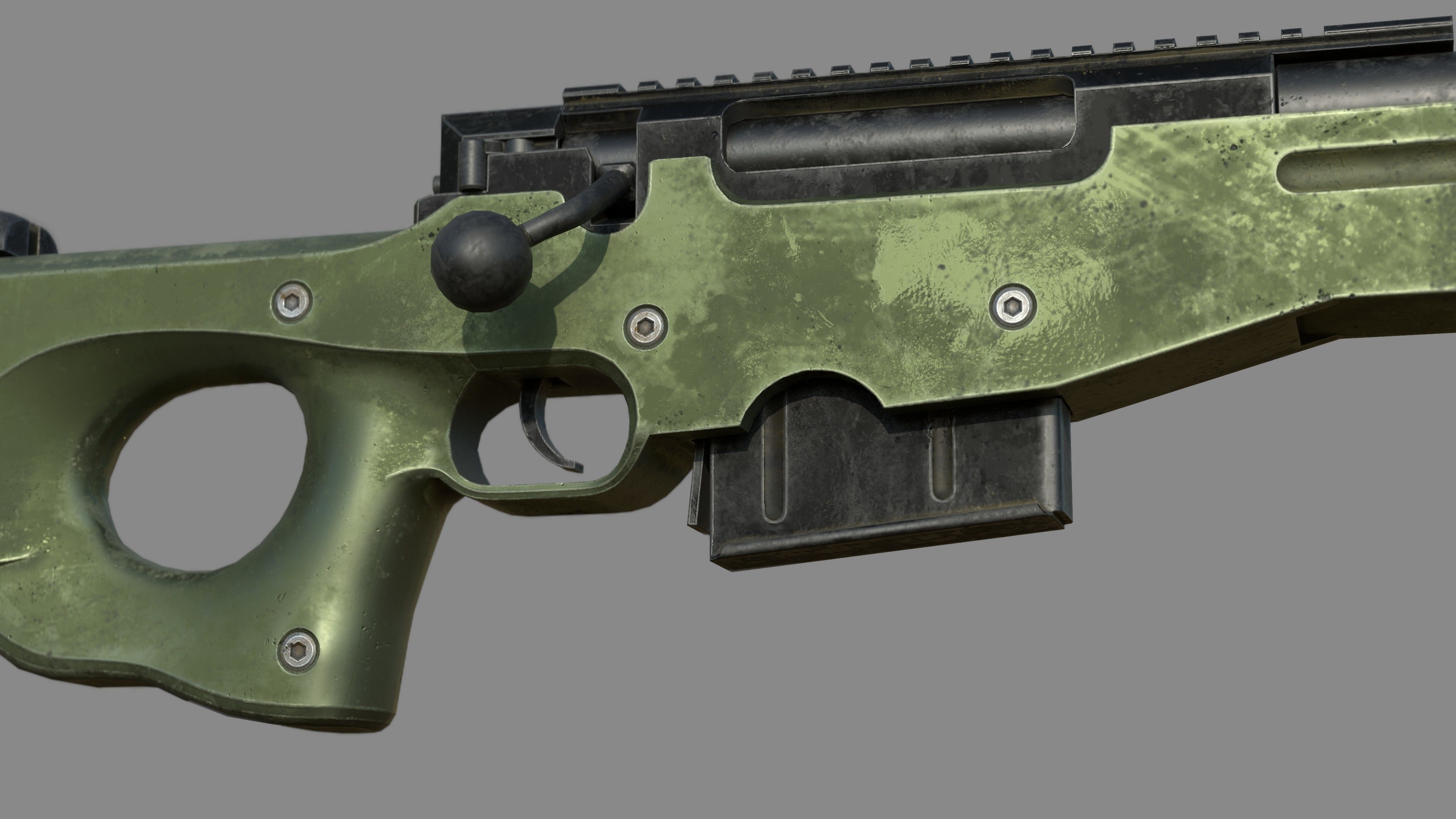 Weapon - AWM - Included Highres Low-poly 3D model_16