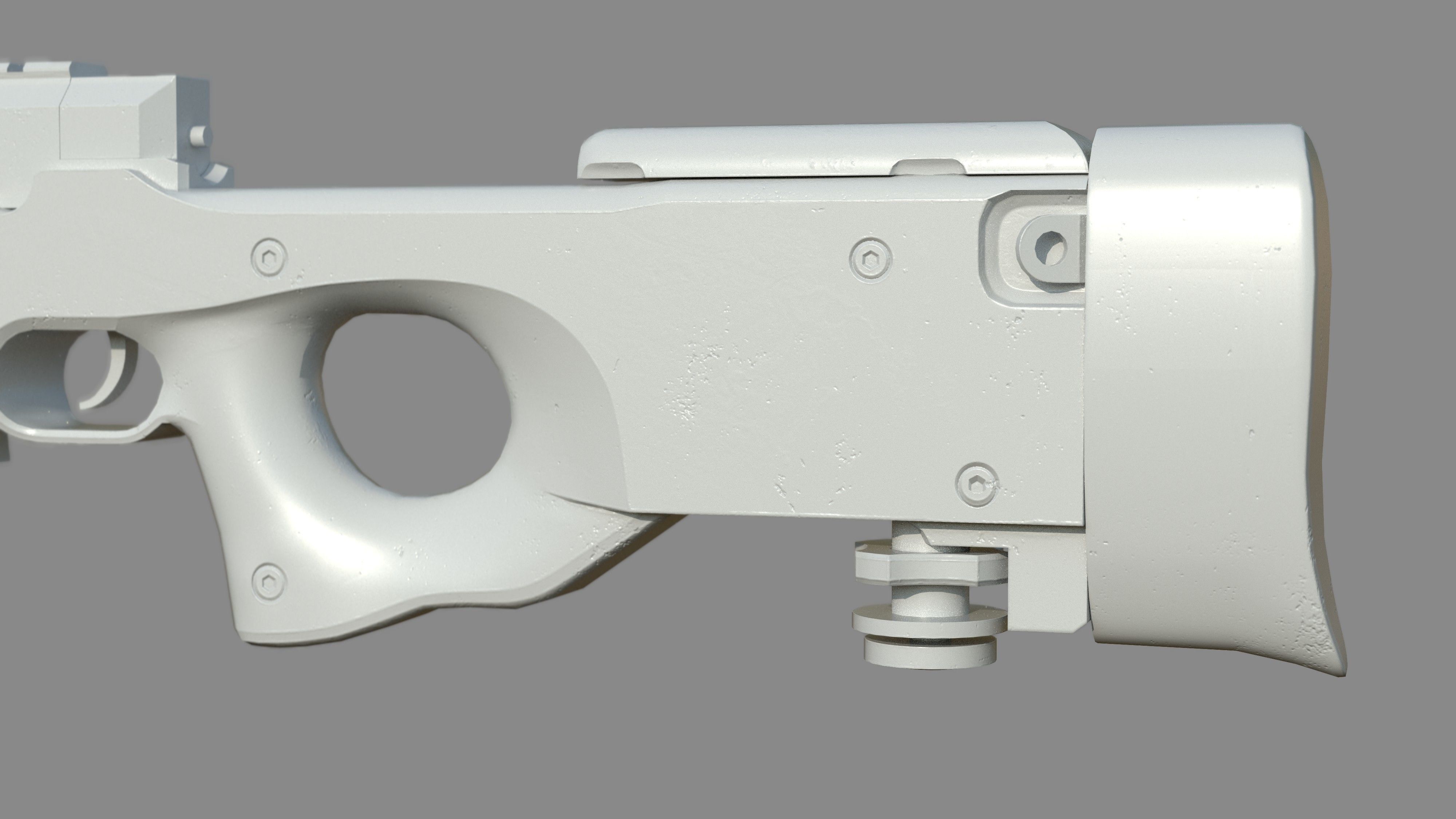 Weapon - AWM - Included Highres Low-poly 3D model_23