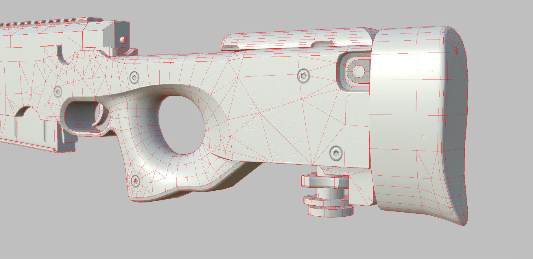 Weapon - AWM - Included Highres Low-poly 3D model_31