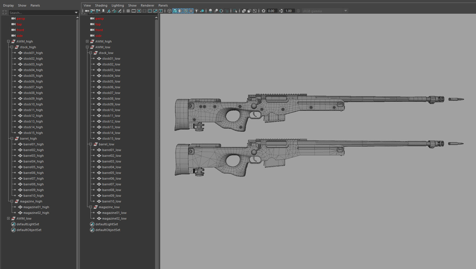 Weapon - AWM - Included Highres Low-poly 3D model_2