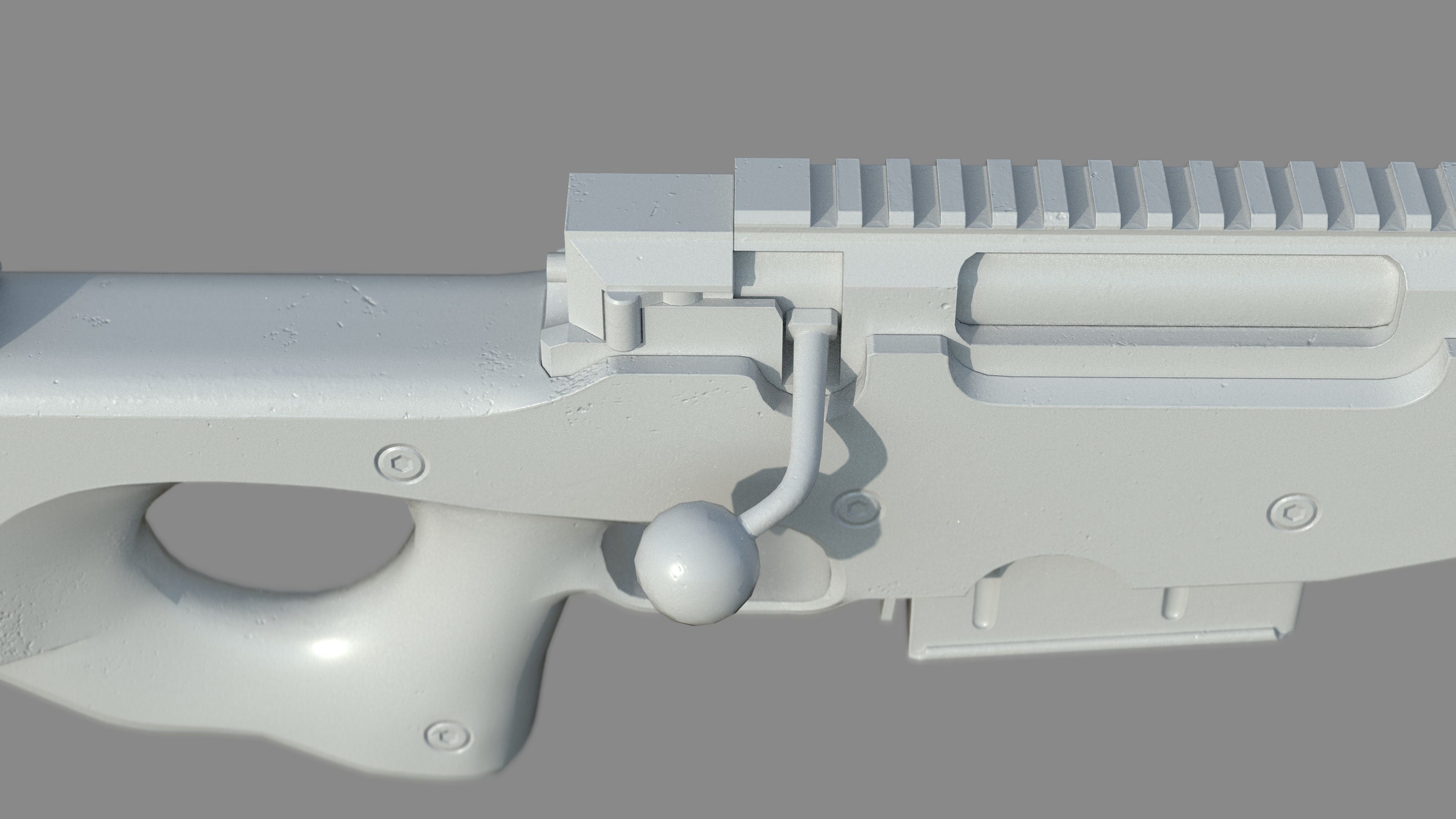 Weapon - AWM - Included Highres Low-poly 3D model_24