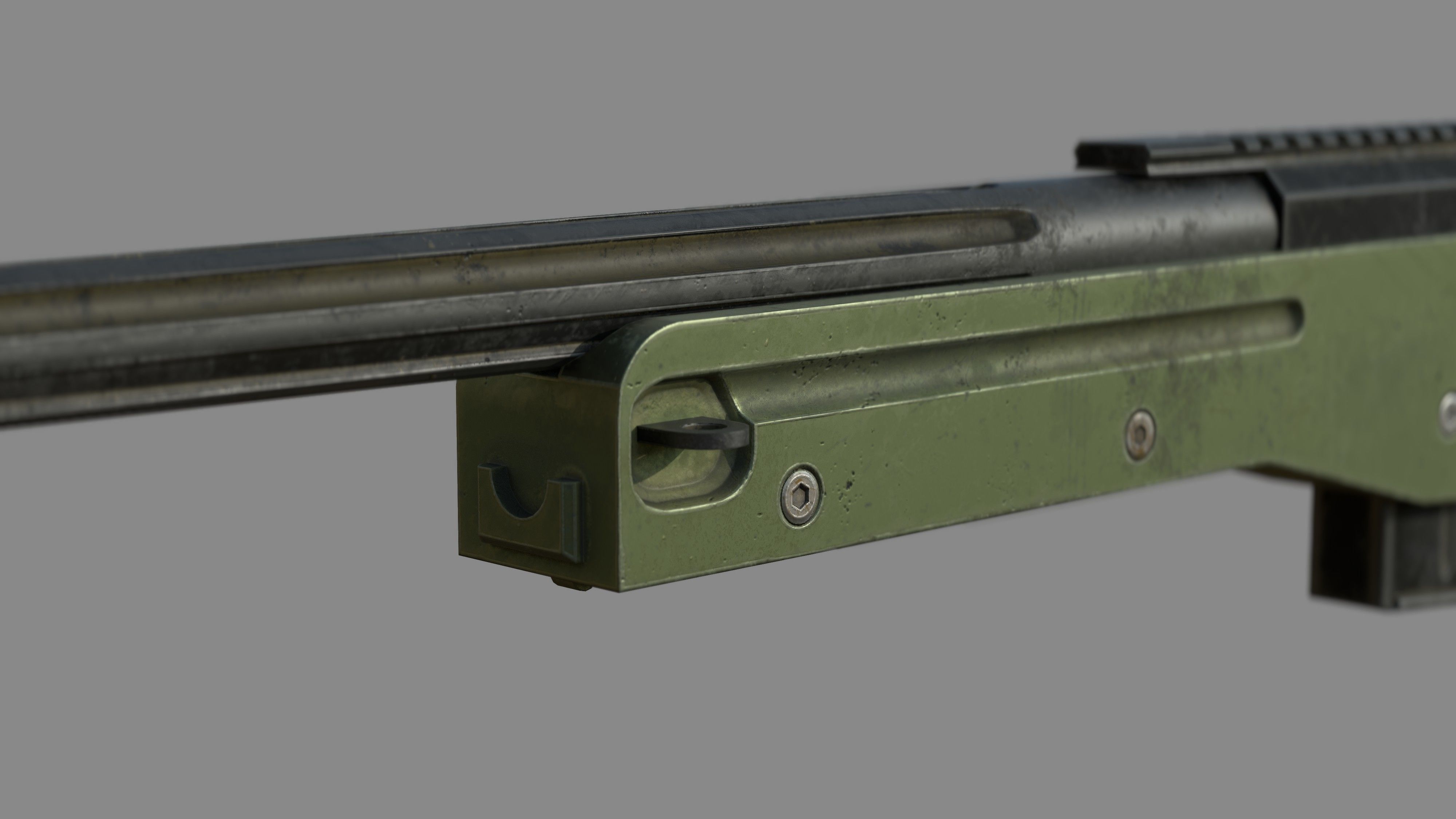Weapon - AWM - Included Highres Low-poly 3D model_17