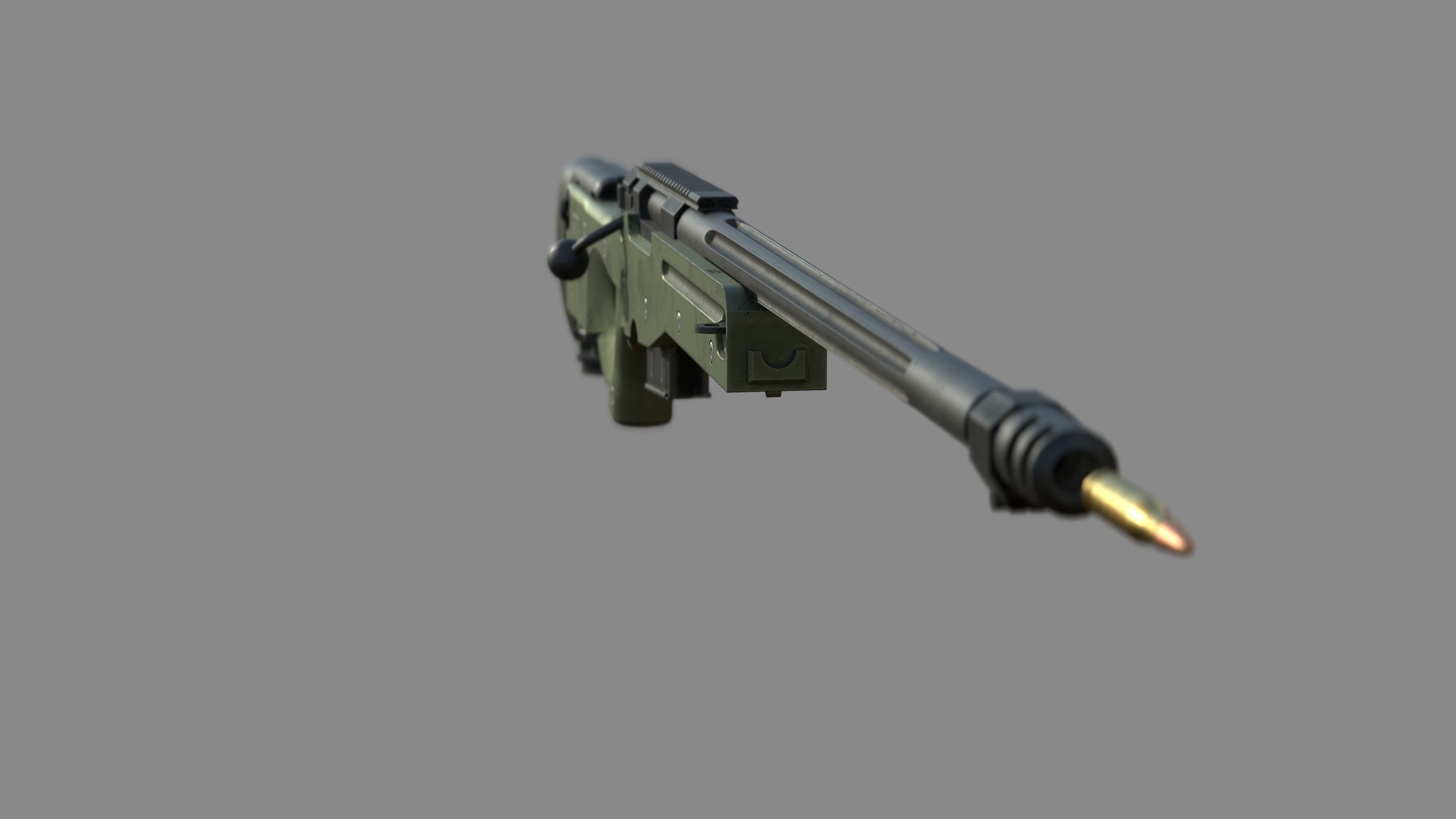 Weapon - AWM - Included Highres Low-poly 3D model_5