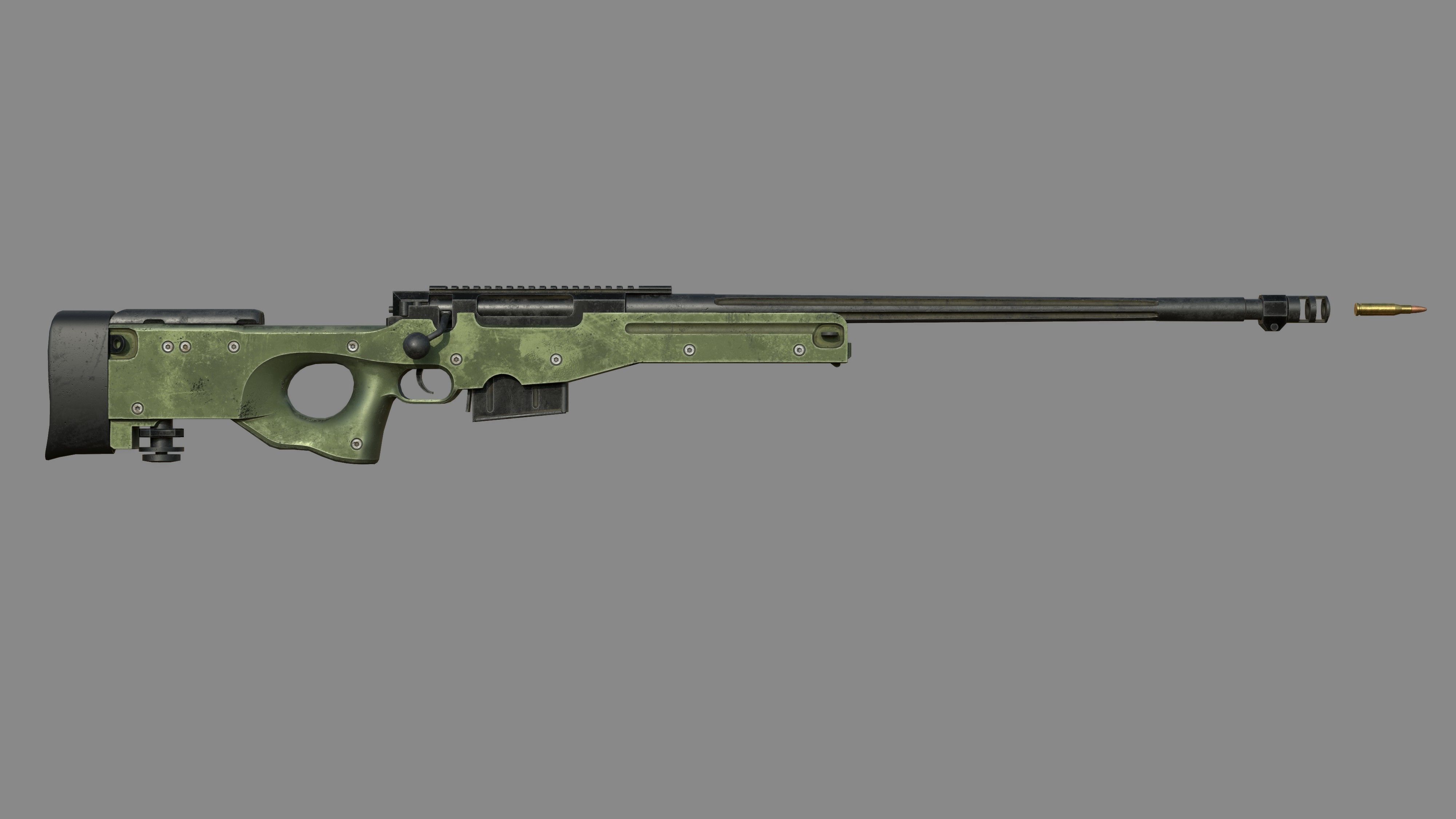 Weapon - AWM - Included Highres Low-poly 3D model_3