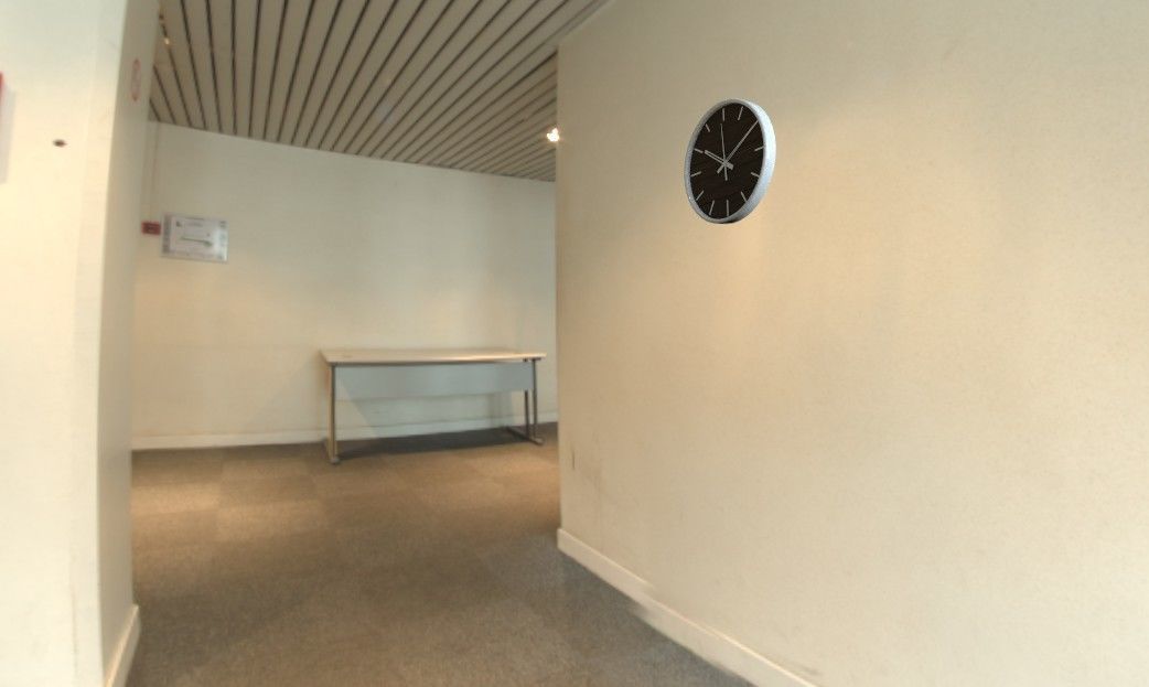 low poly AR vr wall clock Low-poly 3D model_3