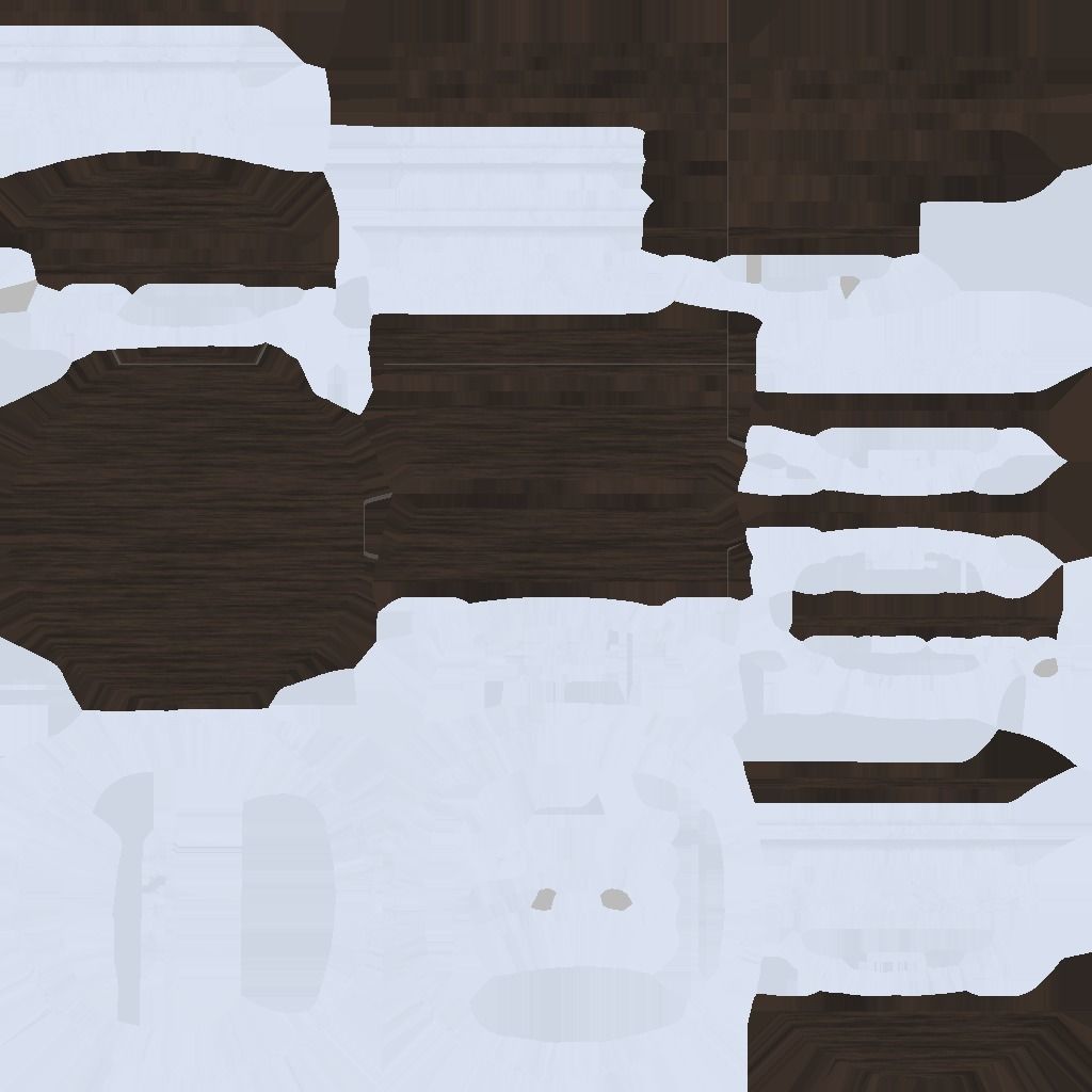 low poly AR vr wall clock Low-poly 3D model_6