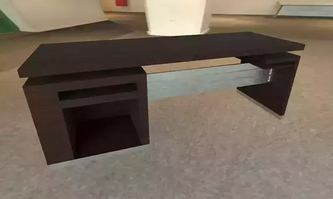 low poly AR vr desk  Low-poly 3D model