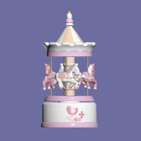 Musical carousel Lilirose Amadeus 3D model_2