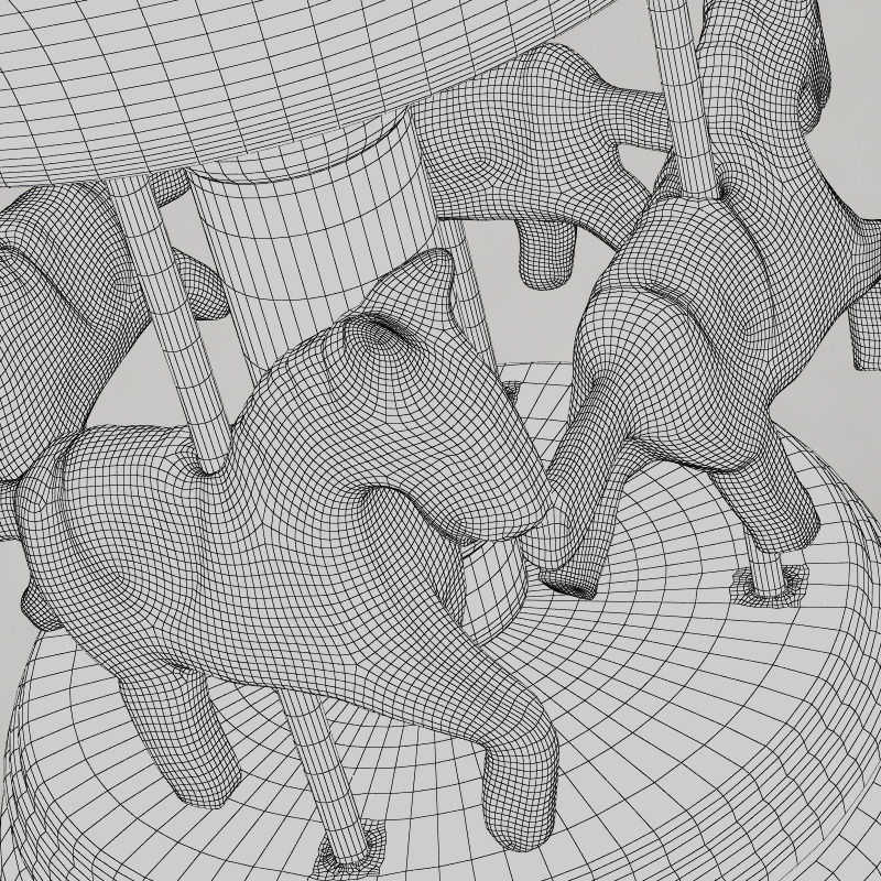 Musical carousel Lilirose Amadeus 3D model_4