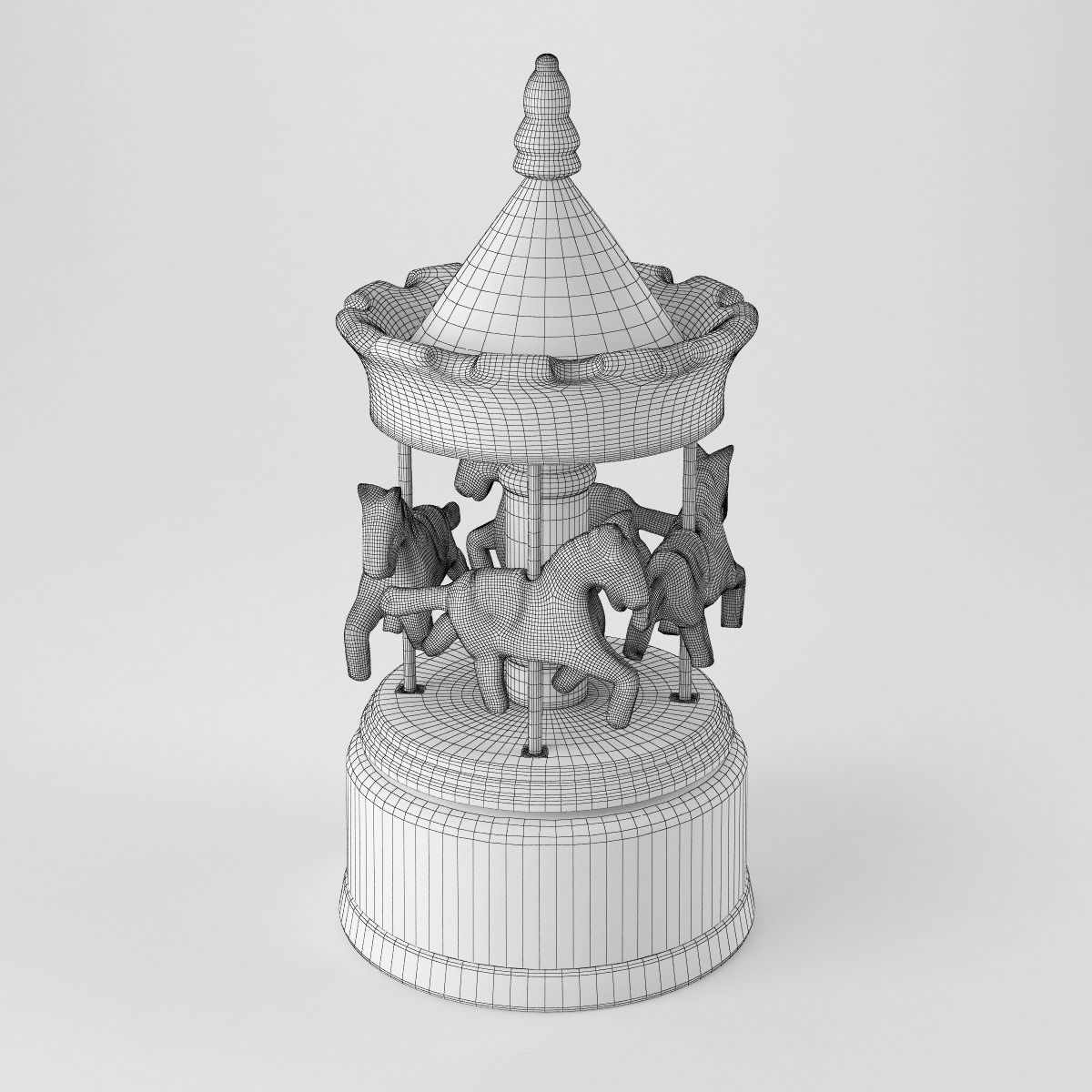 Musical carousel Lilirose Amadeus 3D model_3