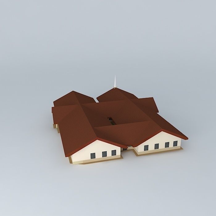Stake center of Cocody Free 3D model_2