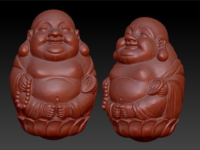 Model Buddha Statue Beaded 3D model 3D print model