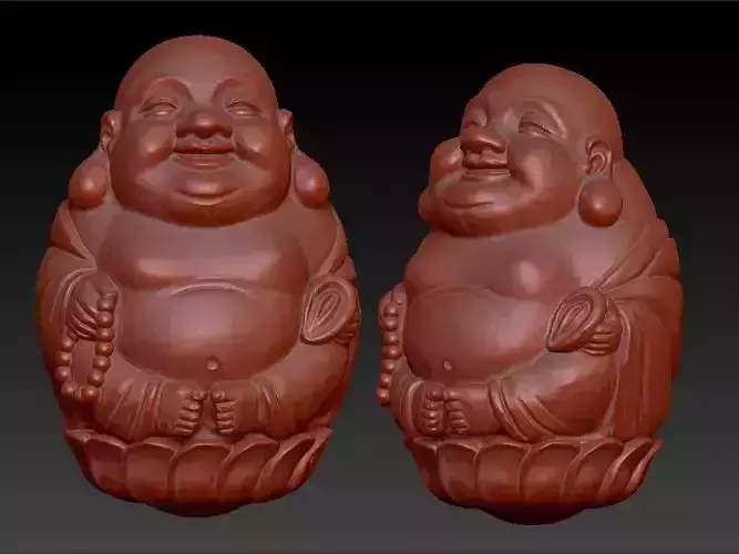 Model Buddha Statue Beaded 3D model