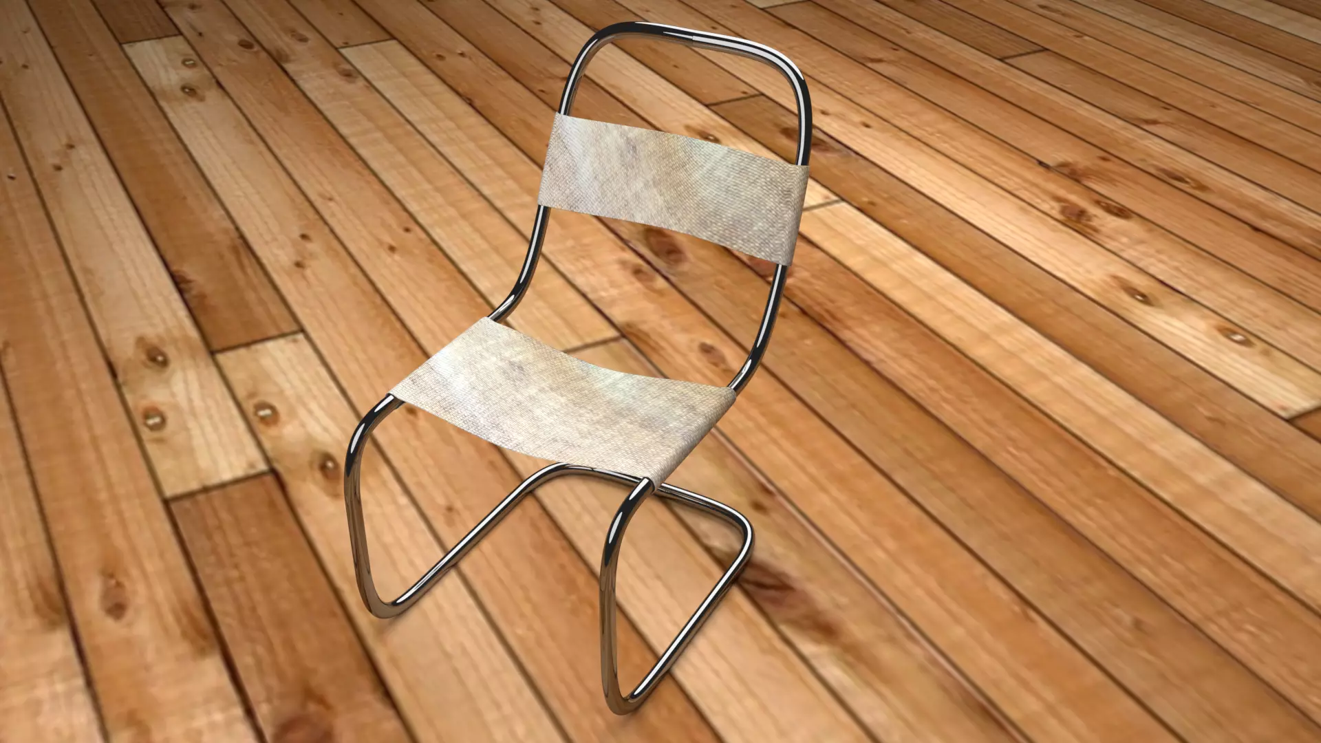 Chair model Low-poly 3D model_0