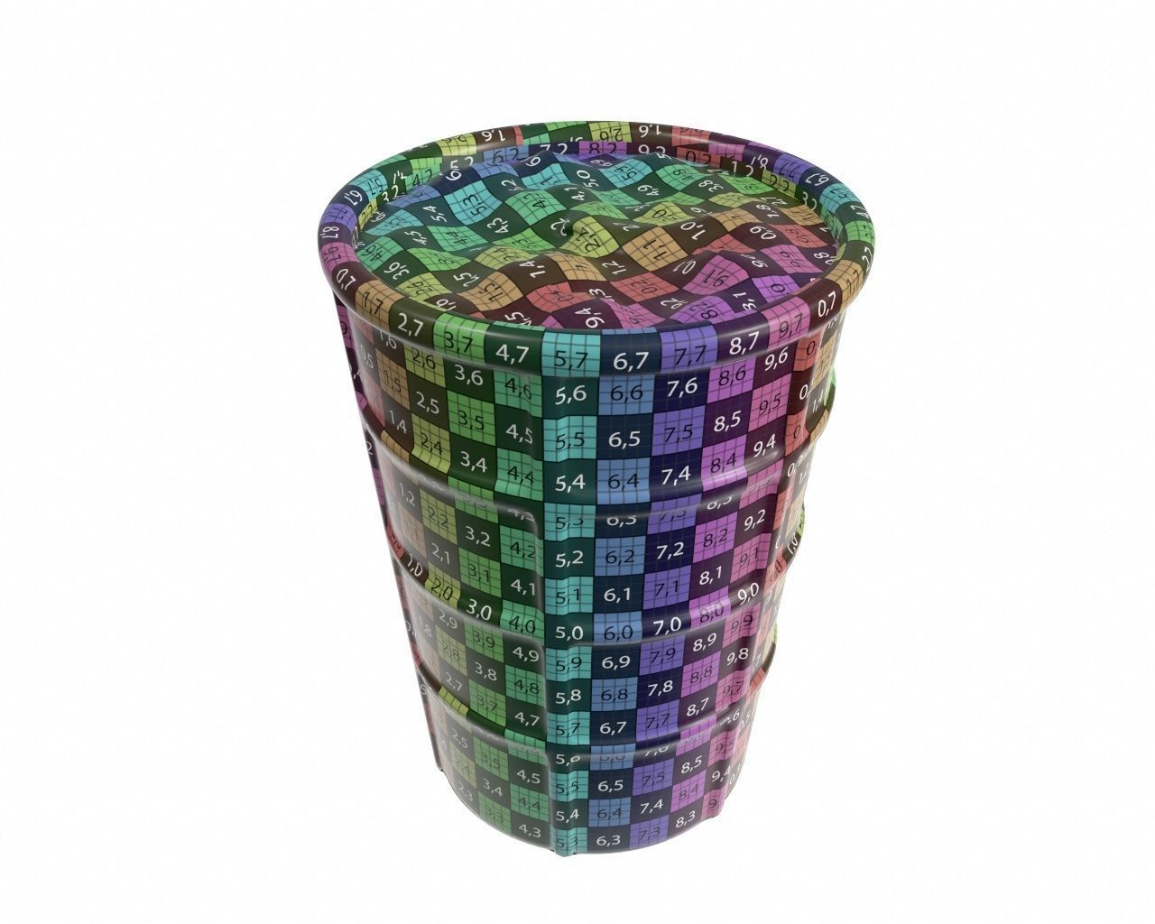 Ice cream in waffle cone and cup 3D Model Collection_20