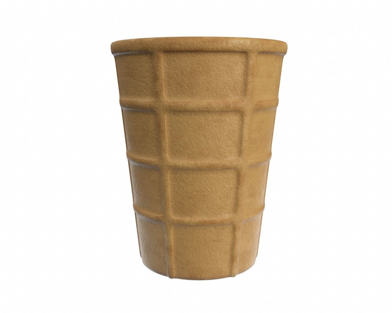Ice cream in waffle cone and cup 3D Model Collection_16